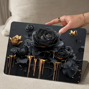 Flower Pattern Laptop Sticker, Waterproof & Anti-scratch Laptop Decal, Sticker Decals, Decorative Sticker for Laptop, Car, Helmet, Motorcycle & Refrigerator