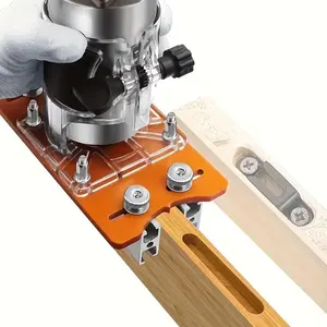 Woodworking Slot Bracket Set, Invisible Fasteners, Adjustable Clamp Height, Durable Acrylic & Aluminum, Dustproof Design for Cutting & Milling, Heavy Duty