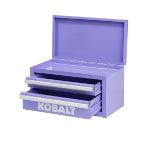 Kobalt 2-Drawer Purple Steel Tool Box - 10.83-in W x 5.91-in H x 5.91-in D