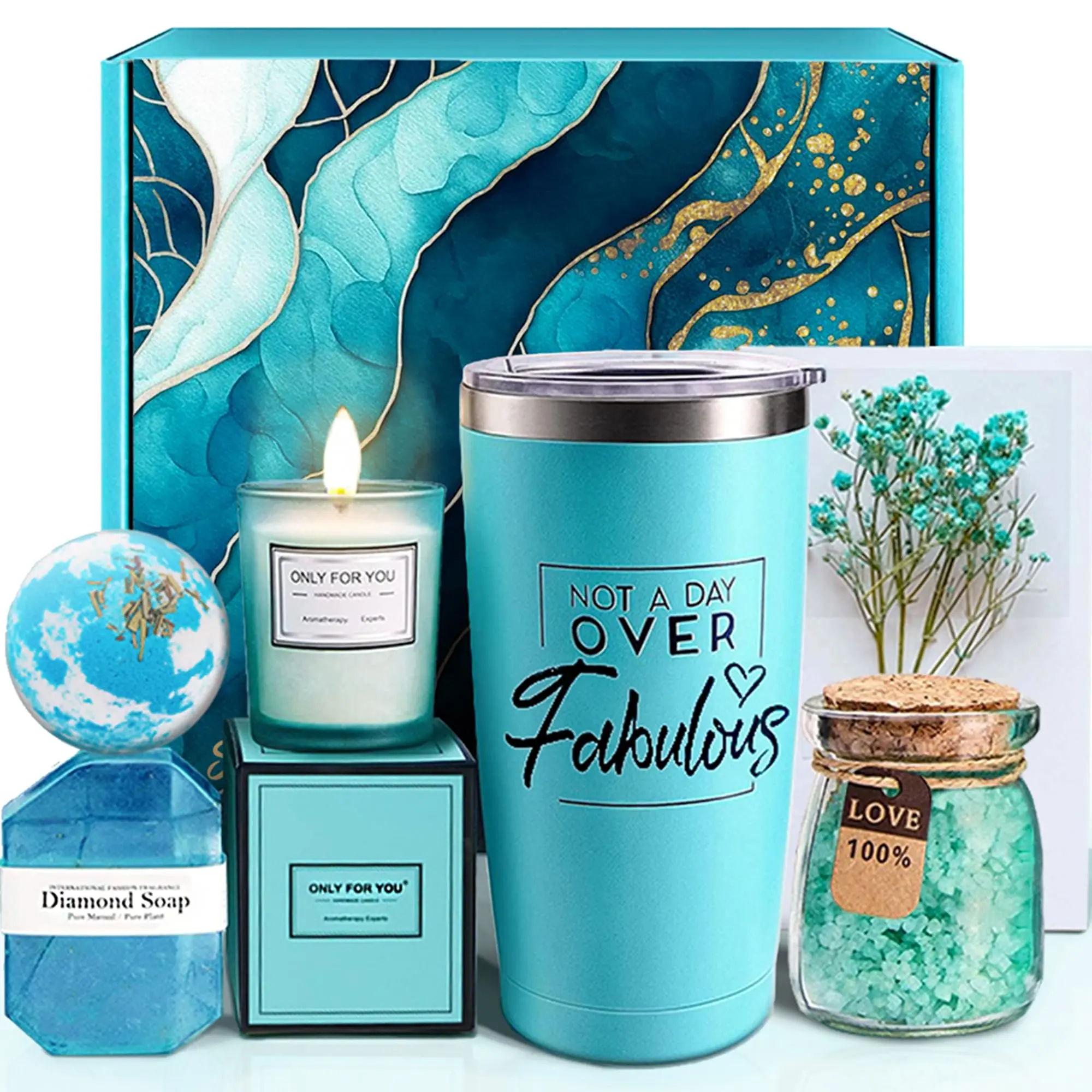 Birthday Gifts for Women, Christmas Gifts, Self Care Gifts for Women Mom Sister Wife Best Friend Teacher Nurse Coworker, Relaxing Spa Gift Basket Set Mothers Day Gifts