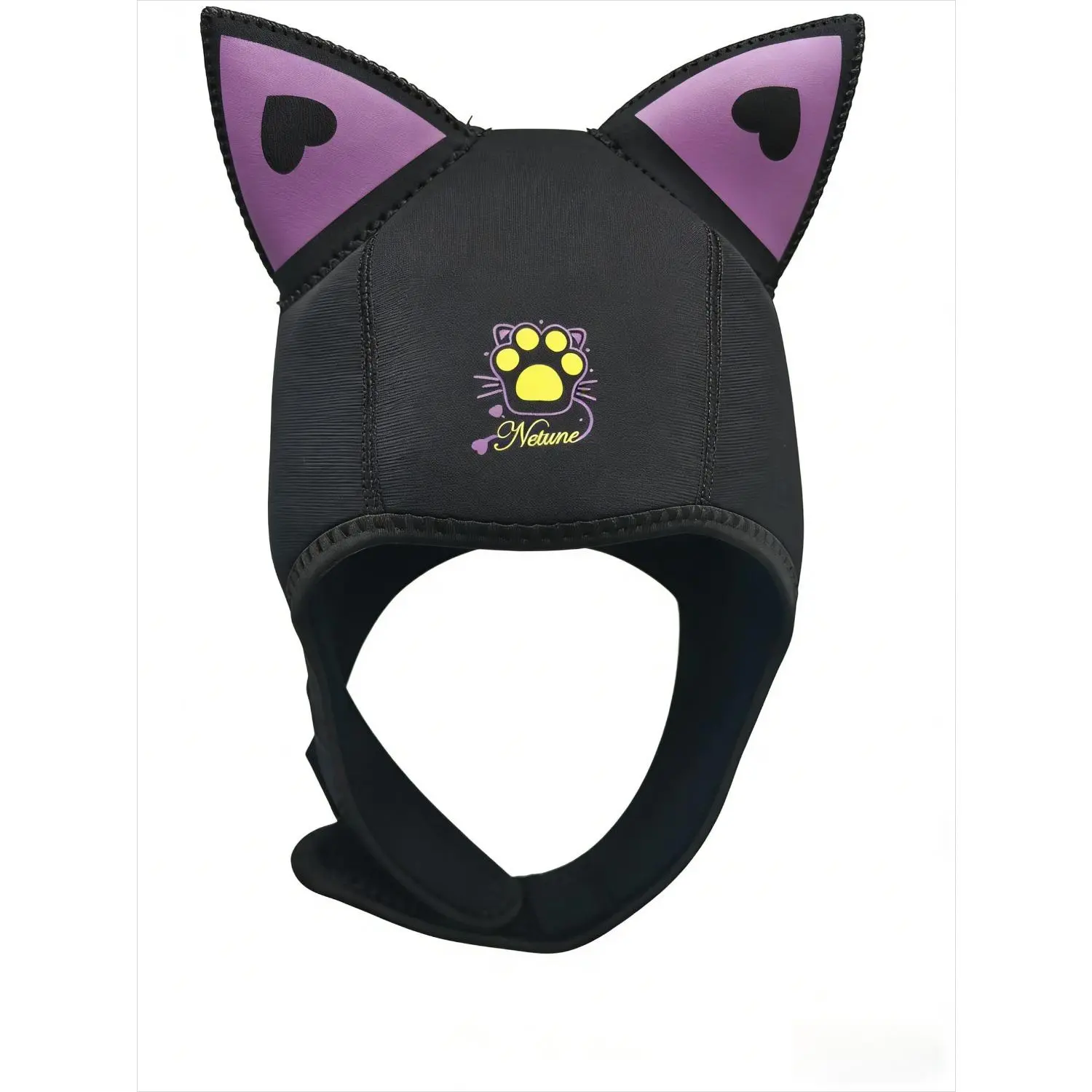 3MM Neoprene Cat Ear Dive Hood | Cute Cartoon Thermal Wetsuit Cap for Scuba & Freediving | Keep Hair Neat & Ears Warm | Professional Underwater Photo Gear