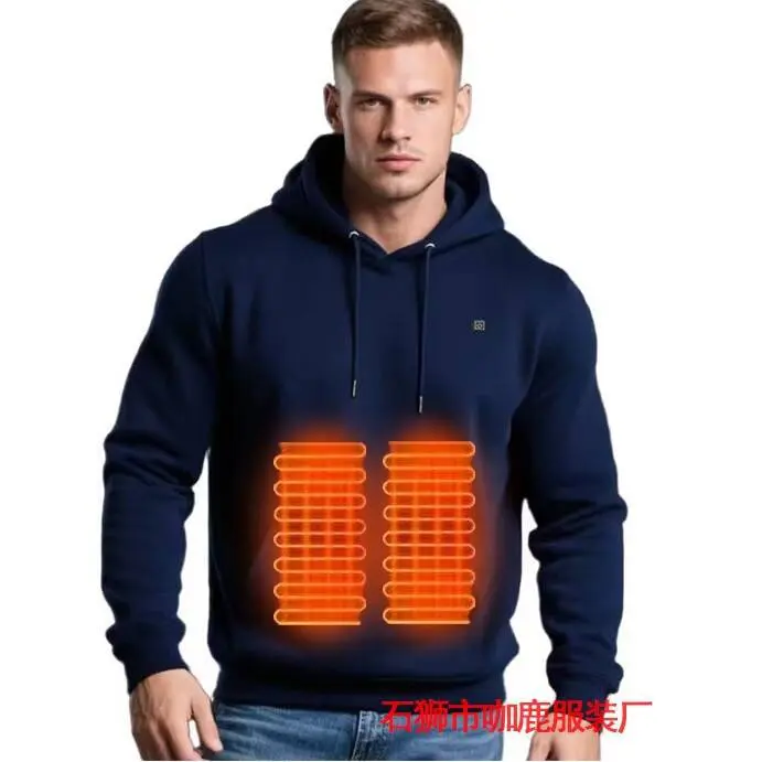 Heated Hoodie for Men with Smart Warming |   Battery-Powered Heated Sweatshirt |   Winter Thermal Liner for Outdoor & Work 🔥 # heatedhoodie # smartwarmwear