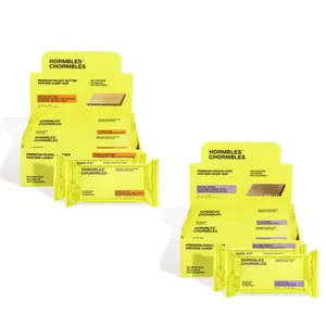 Peanut Butter + Salted Fudge Bundle (24ct - 12x each) - Hormbles Chormbles Protein Chocolate