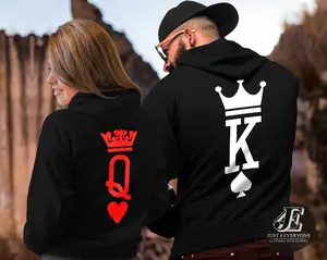 King Queen Hoodies King Queen Set Couples Matching Couples Hoodie Matching Hoodie Couple Hoodies Gift For Couple Couple Gift