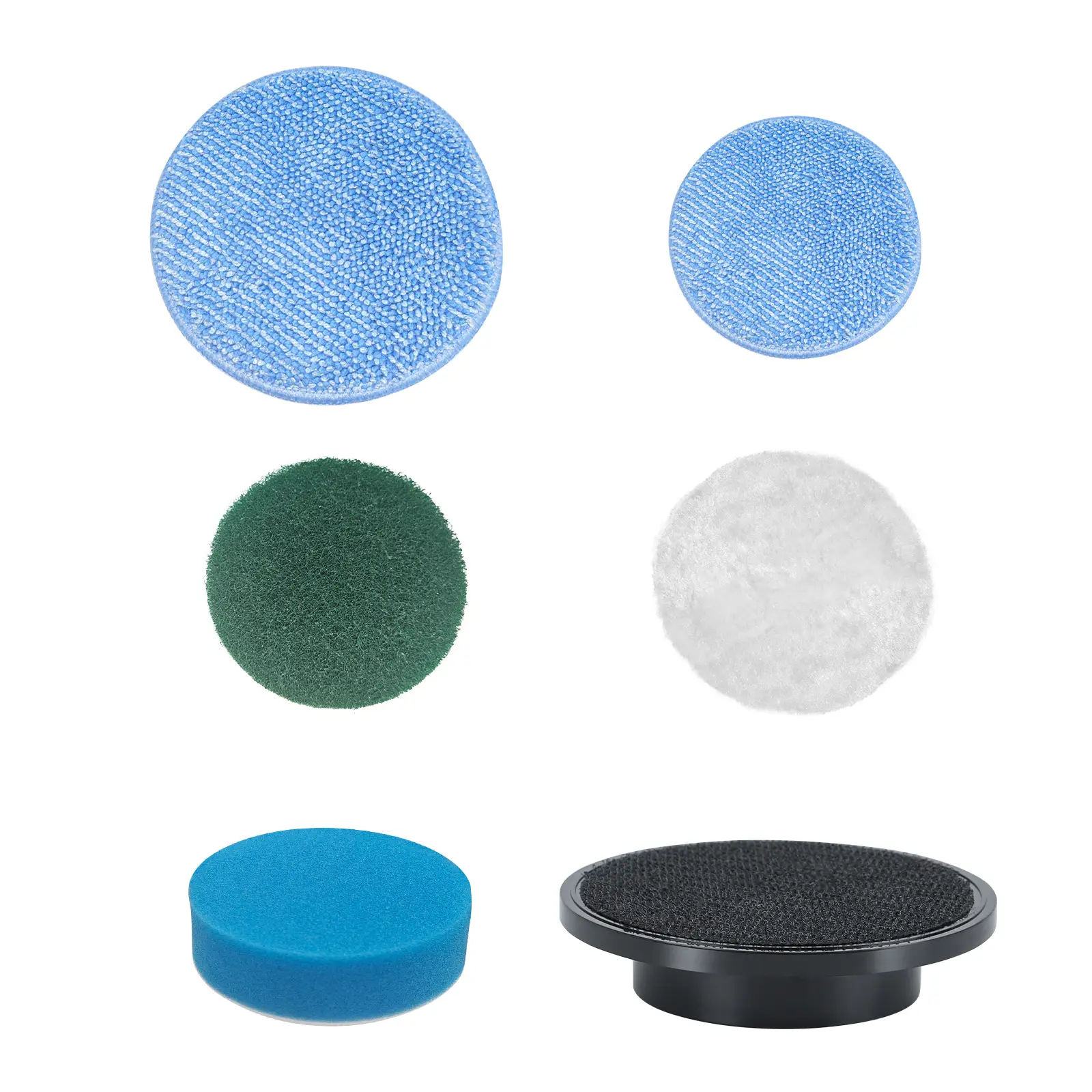 For Dovety Electric Spin Brush Head, 9 Piece Set Includes Various Brush Heads, Telescopic pole not included, Cleaning Pads, Accessories Set, MultiFunc