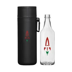 Portable Plant Vase Kit - Glass Bottle With Hole & Durable Water Bottle