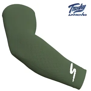 Stinger Premium Arm Sleeve - Military Green Breathable Moisture-Wicking Sleeves
