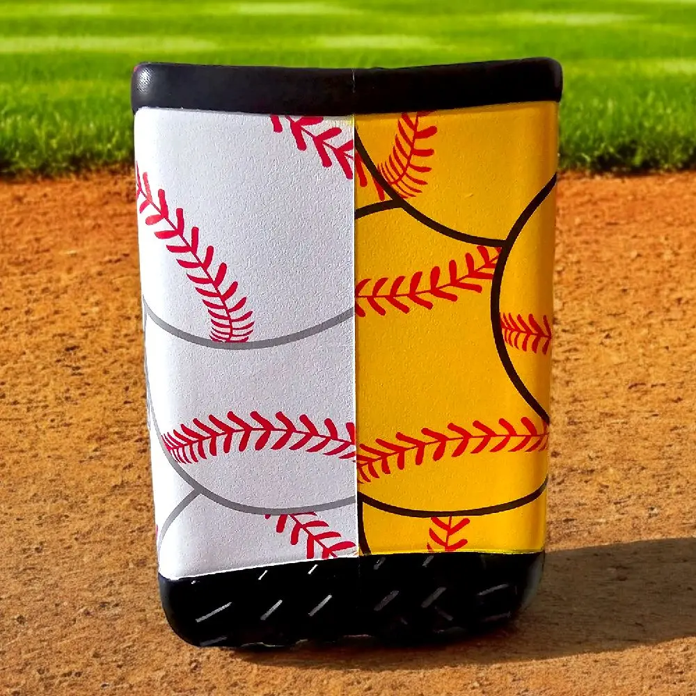 XL Half Softball, Half Baseball Tote Bag