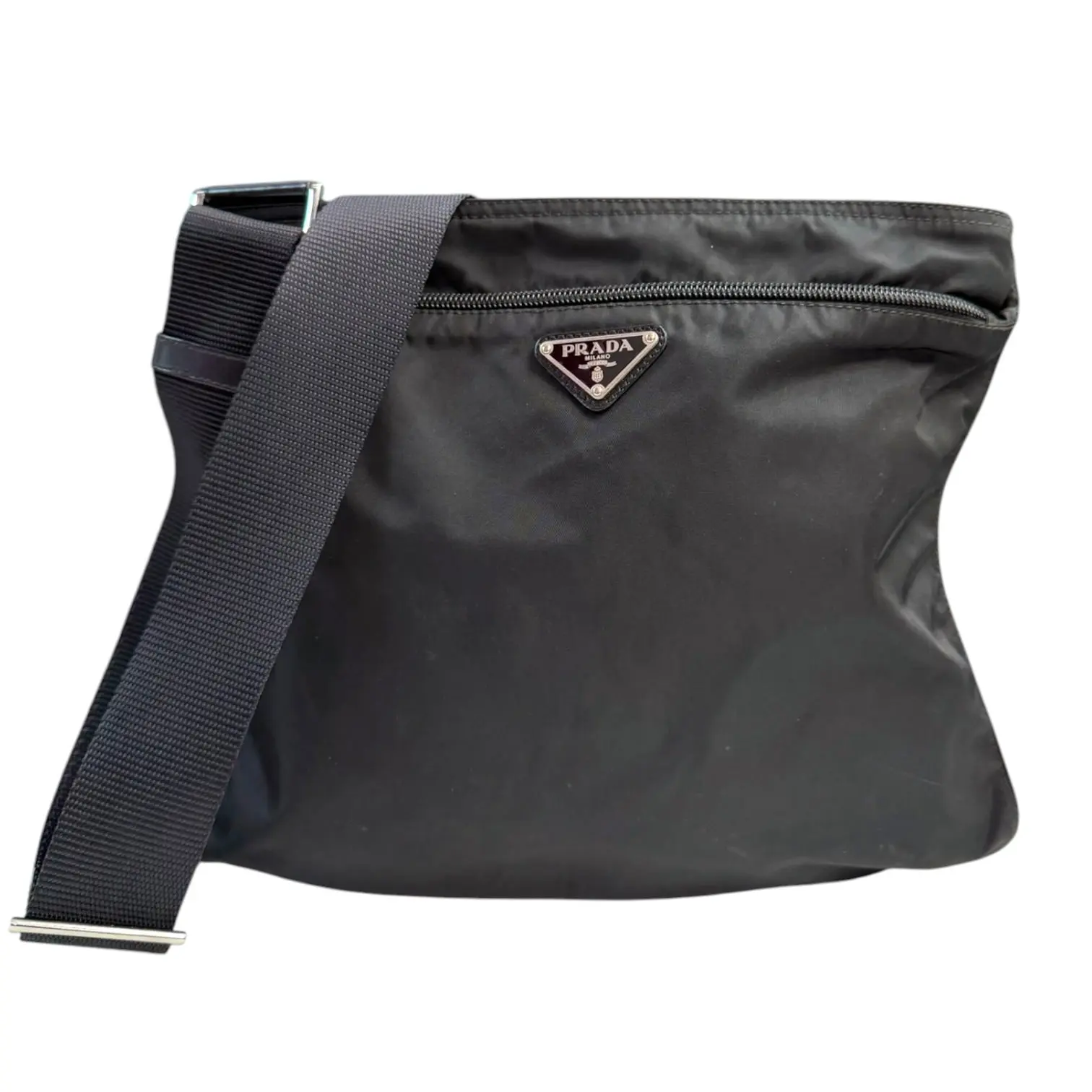 Pre-owned PRADA Re-Nylon Shoulder Bags Black Tessuto Nylon Crossbody Bag