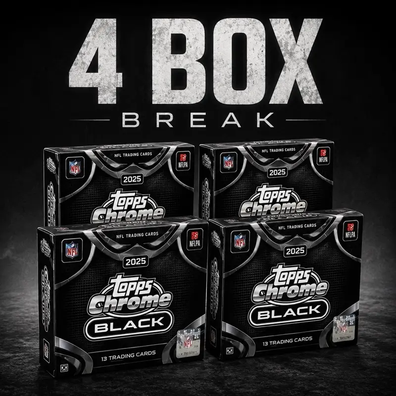 4 Box Topps Chrome Black Break