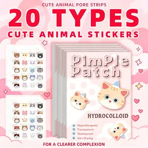 KHAZIX Cute Animal Design Acne Patch Gel, Acne Spot Patches, Single Pack, Made in China, No Flammable Aerosols, Notified Via Scpn/cpnp, Hydrocolloid, Ideal for Skin Care