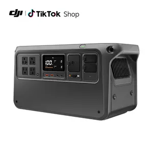 DJI Power 1000 V2 Portable Power Station, 1024Wh LFP Battery, Compact Size, 2600W Stable Output, 0-80% Recharge in 37 Mins, Electric Generator for Home, Camping, RVs, Off-Grid