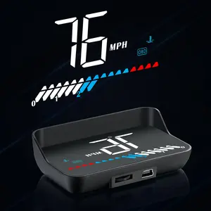 M7 Car Hud Head-Up Display, High-Definition Digital Speed Projector, Obd Driving Computer, Obd Port, Enclosure Material PP, Automotive Navigation System