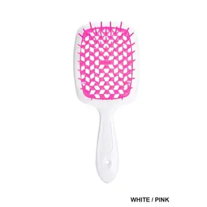Detangling Hair Massage Comb Brush - Pink/White