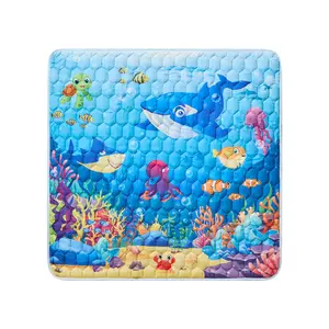 Baby Play Mat - Thicken 50x50 Inch Soft Foam Crawling Mat for Playpen & Floor, Non-Slip Waterproof Playmats for Infants & Toddlers, Portable Foldable & Machine Washable, Dinosaur & Letters