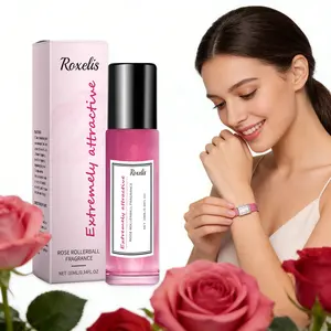Rose Scented Women's Rollerball Perfume, Fresh Light Fragrance, Attractive Body Scent, Portable Couple Date Cologne