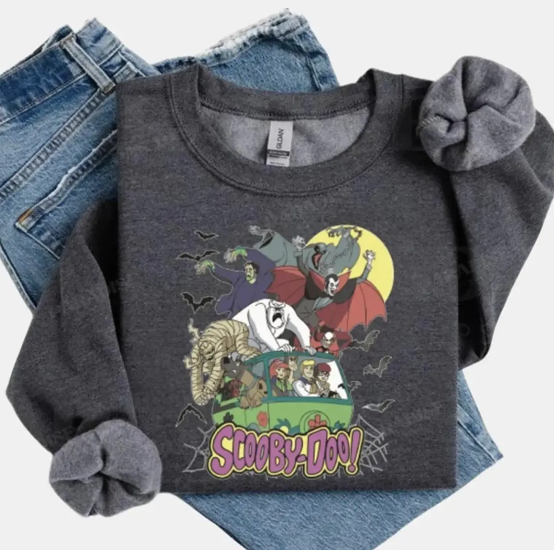 Scooby Doo Halloween Sweatshirt, Retro Horror Tee, Funny Spooky Sweatshirt for Fans, Vintage Fall Gift, Mystery Vibes, Scooby Doo Sweater By Bellnova Supply