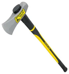 Truper TJ-6FD-C Fiberglass Handle Axe Eye Splitting Maul - 6 lbs., Cutting, Hand Tools, Woodworking Tools, Double Injected