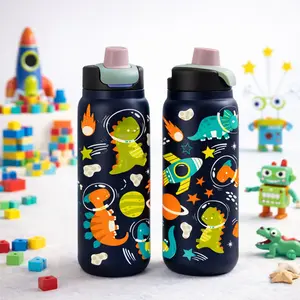 28oz insulated tumbler, Leakproof insulated tumbler, stainless steel vacuum cup, double wall insulation, hot cold drinks, keeps hot 12 hours cold 24 hours, large capacity tumbler, reusable drinkware, space dinosaur design