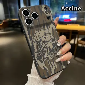 Soft Case for iPhone 17 Pro Max 16 Plus 15 14 13 12 11 XR Air E Camouflage Dog Camera Lens Protection skin-friendly feel Smartphone Cover for Boy