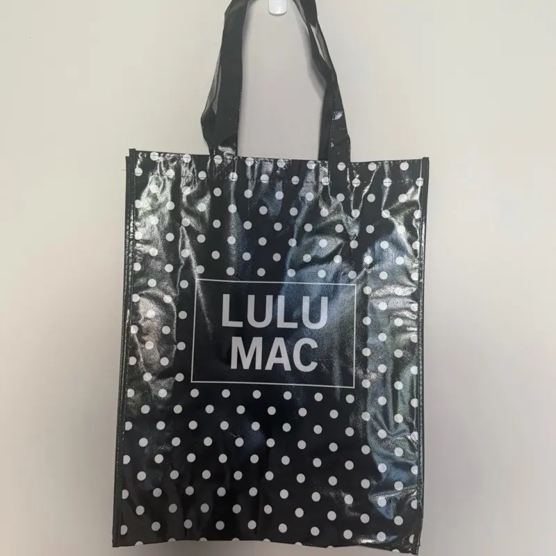Lulumac Polka Dot Tote Bag for Women, Chic Casual Lightweight Shoulder Bag with Snap Closure for Work and Shopping