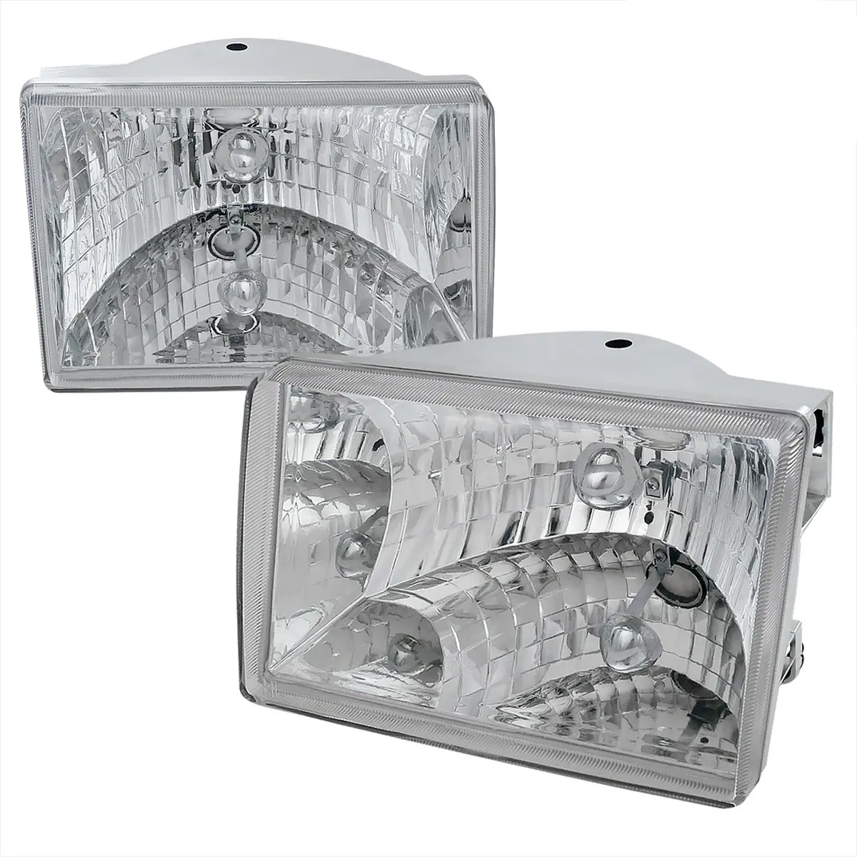 1993-1998 Jeep Grand Cherokee Factory Style Headlights (Chrome Housing/Clear Lens) 1993-1998 Jeep Grand Cherokee Factory Style Headlights (Chrome Housing/Clear Lens)