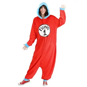 Dr. Seuss Thing 1 & 2 Adult Costume Onesie
