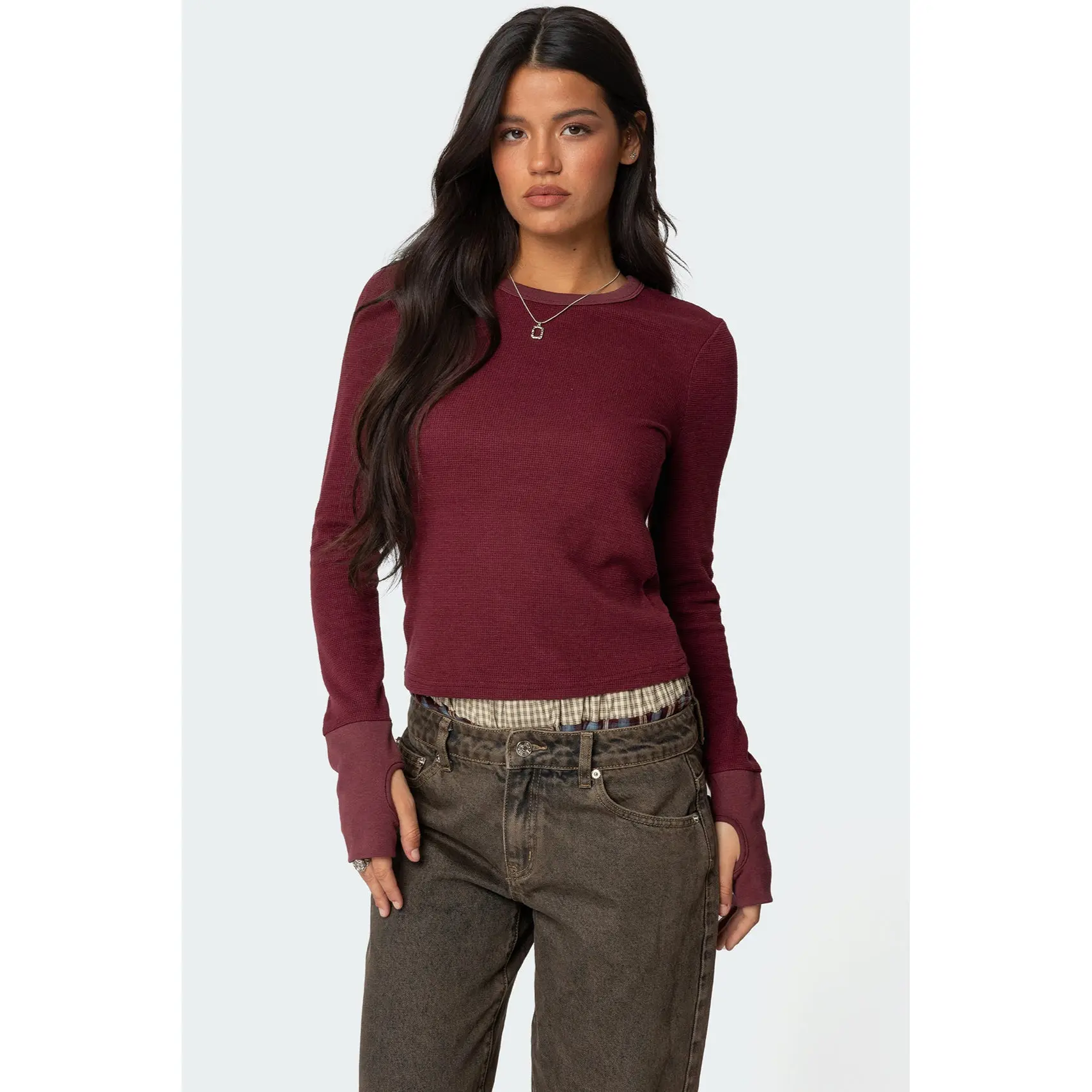 Waffle Long Sleeve T Shirt