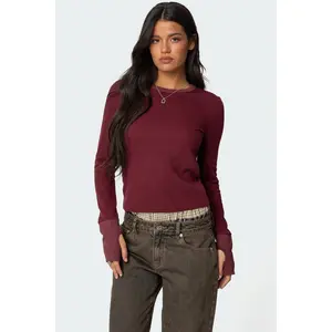 Waffle Long Sleeve T Shirt