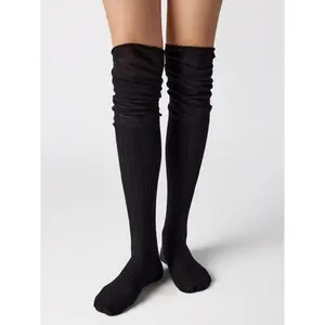 Cider [4 colors, One Size] Solid Over The Knee Socks