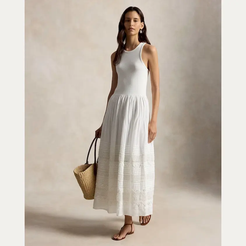 Polo Ralph Lauren - Lace-Trim Tank Dress