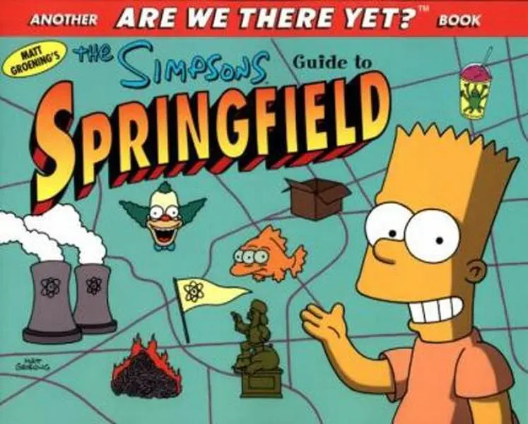 Used Book - The Simpsons Guide to Springfield by Matt Groening (Paperback, Softcover) - English (Humanities & Social Sciences, History & Culture)