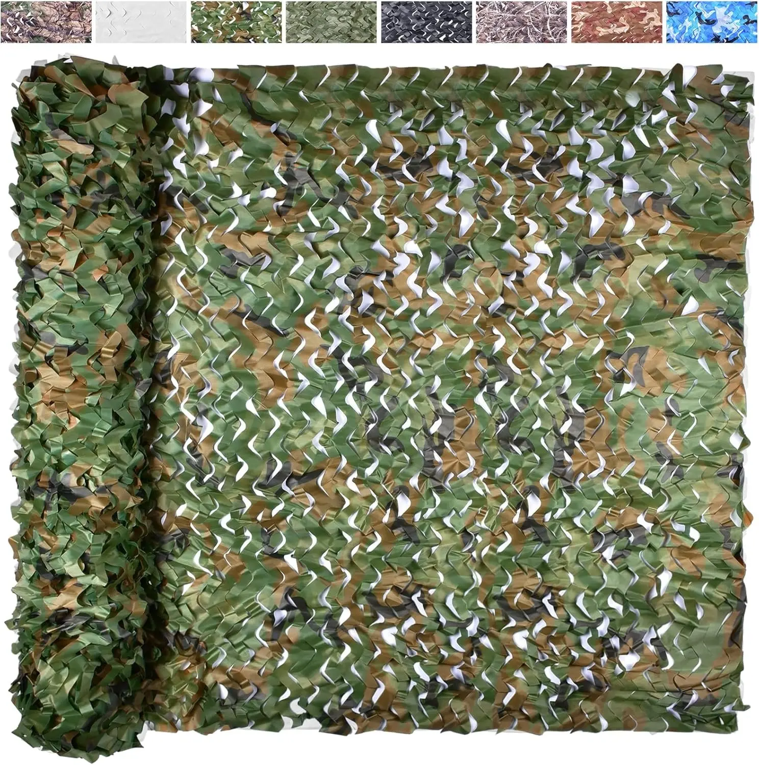 Camo Netting Camouflage Netting 6.5ft*13.12ft  13.12ft*19.6ft  16.4ft*19.6ft Bulk Roll Burlap Camo Tarp Sunshade Net for Hunting Blind Dinosaur Birthday Jungle Military Theme Party Decoration Camping Shooting