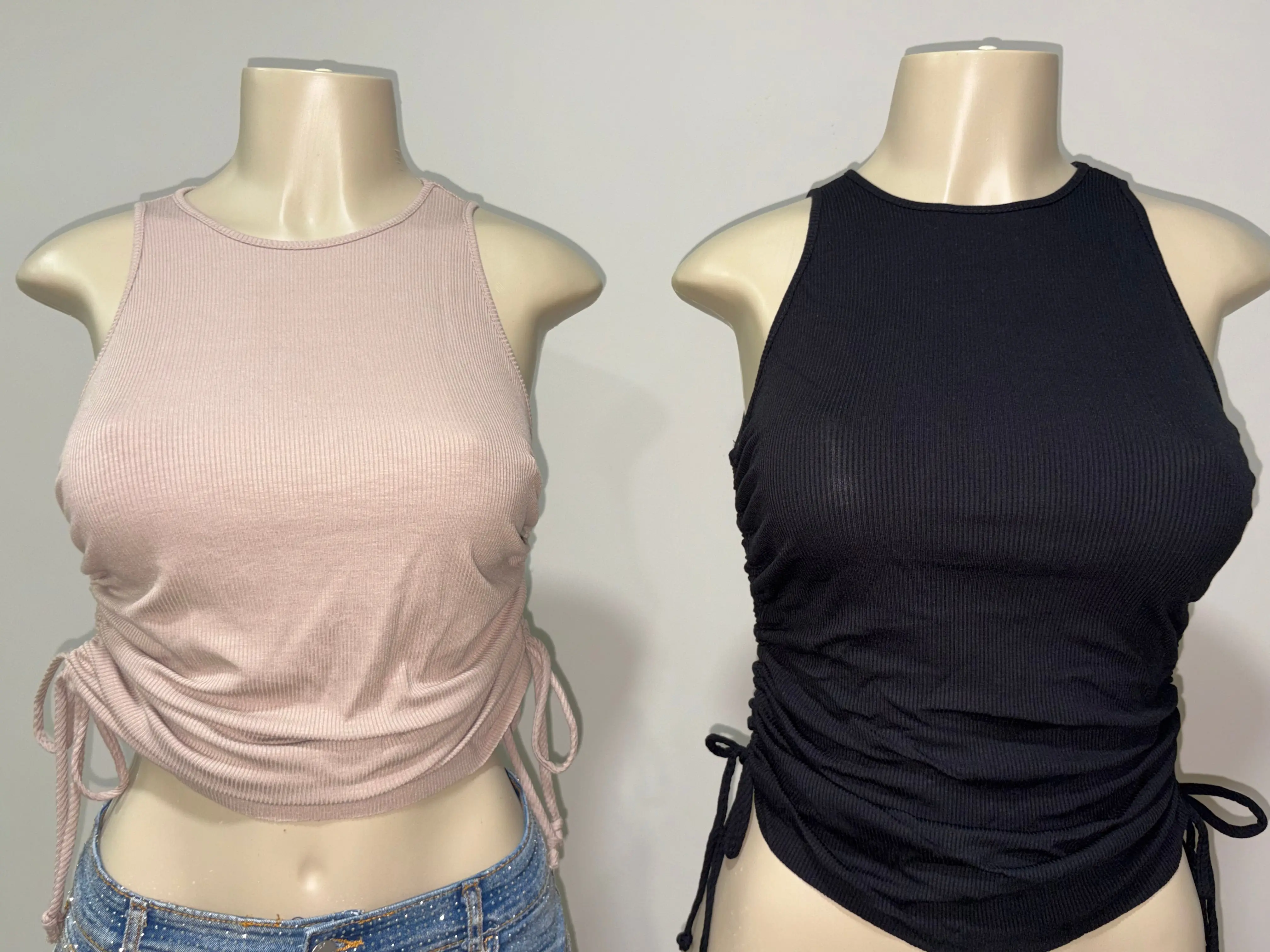 Tank top w side ties shirt