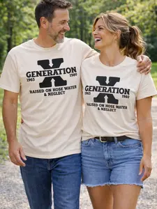 Gen X Classic Tee 100% Ring Spun Cotton Soft Comfy Double Stitching Neckline Sleeves Durability 100% Cotton