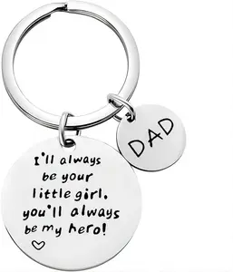 Keychain for Father's Day Gift from Daughters fashionable car keychain Kintsugi Ridge KeyCase Drive Safe Keychain for Him