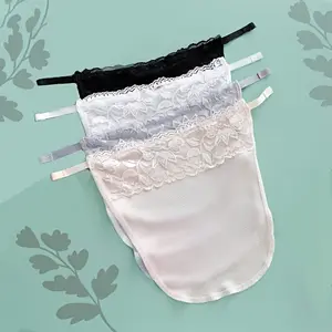 4pcs Front Desk Chest Topper Bra - Soft, Anti-Slip, No Trace Wrap Chest Piece for Women - Includes Wiper Cloth for Easy Cleaning