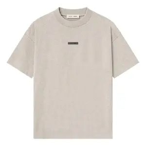Fear of God Essentials SS25 Classic Short Sleeve T-shirt 'Heather Stone' 125SP254192F