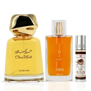 Choco Musk Eau de Parfum 100ml, 50ml & Perfume Oil CPO 6ml by Al Rehab (Bundle)
