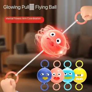 New Glow Pull String Flywheel Toy | Sensory Fidget Spinner for Kids & Adults