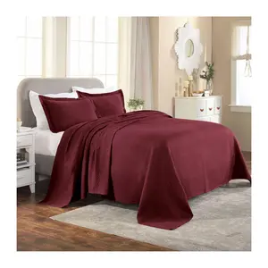 Superior Matelasse Cotton Basketweave Bedspread Set, Twin