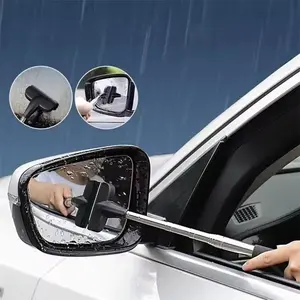 Retractable Car Rearview Mirror Wiper, 2-in-1 Window Cleaner, Cleaning Tool for Car Window Glass, Car Windshield Cleaner, Car Cleaning Supplies, Car Cleaning Accessories, Car Accessories, Summer Essentials