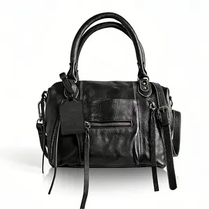 Women's Vegan Leather Mini Tote Bag （8L）City Style with Adjustable Straps & Multiple Pockets for IPAD Travel & Daily Use