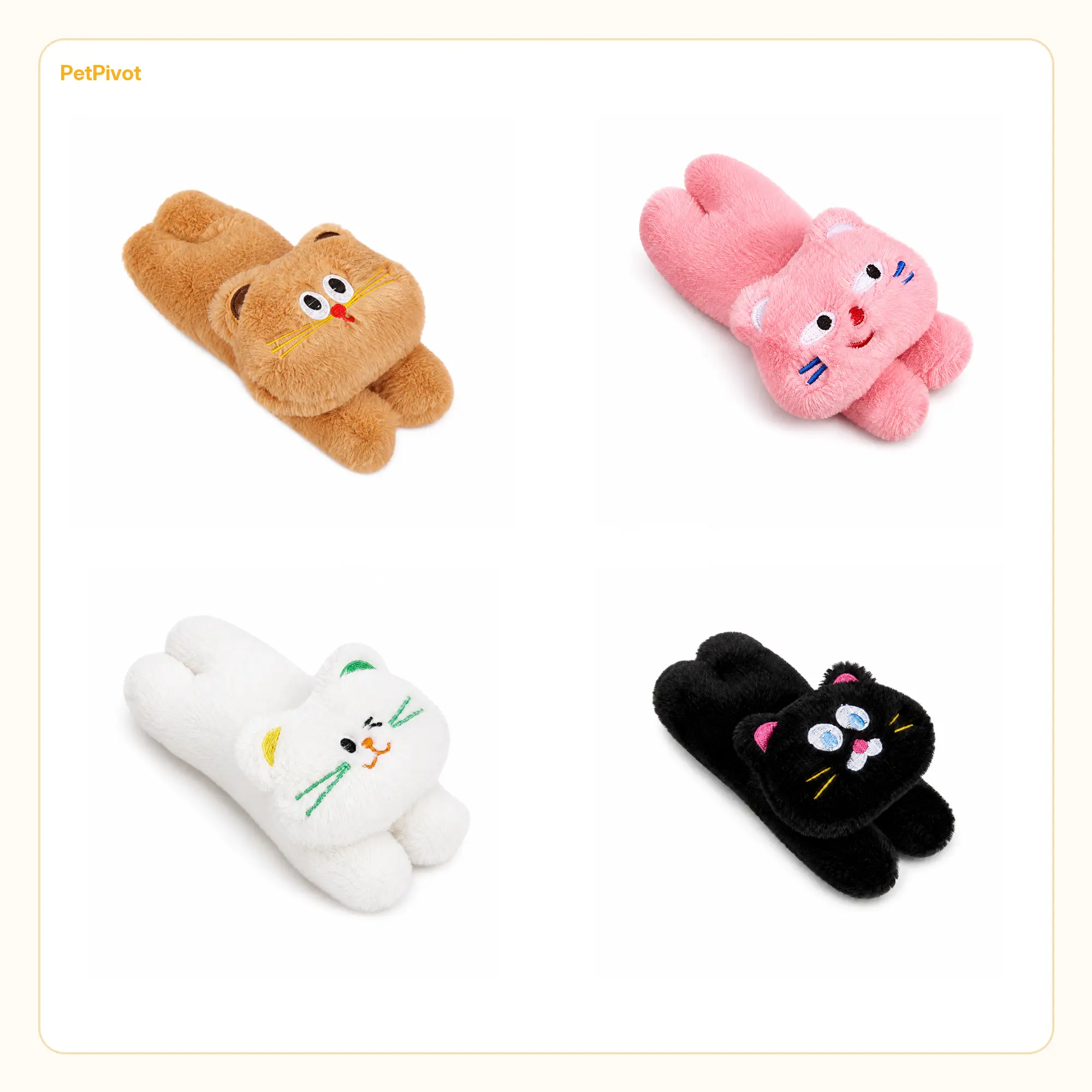 PetPivot Mini Cat Plush Gift, Random Shipping, Cute Small Cat Plush Doll for Cat Lovers, Doll with Select PetPivot Purchase