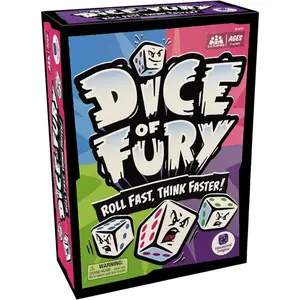 Dice of Fury - Fast-Paced Strategy Board Games for Adults, Teens, Dice Games for Family Game Night, 2-4 Player Tabletop Party Game