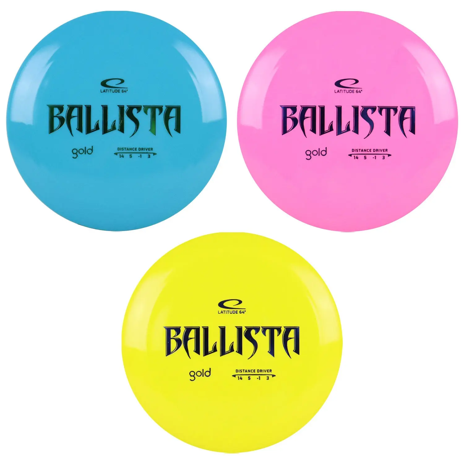 Latitude 64 Disc Golf Gold Ballista Distance Driver 14/5/-1/3 - Choose Exact