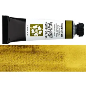 Daniel Smith Extra Fine Watercolor, 15 mL, Rich Green Gold