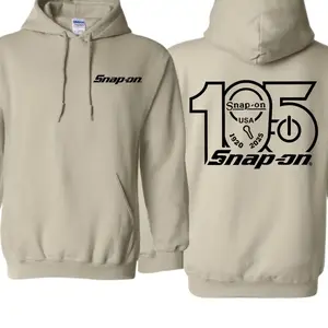Snap-on 105th Anniversary Hoodie, Unisex Graphic Hoodie, Trendy Pullover Hoodie, Unisex Hoodie Sweatshirt