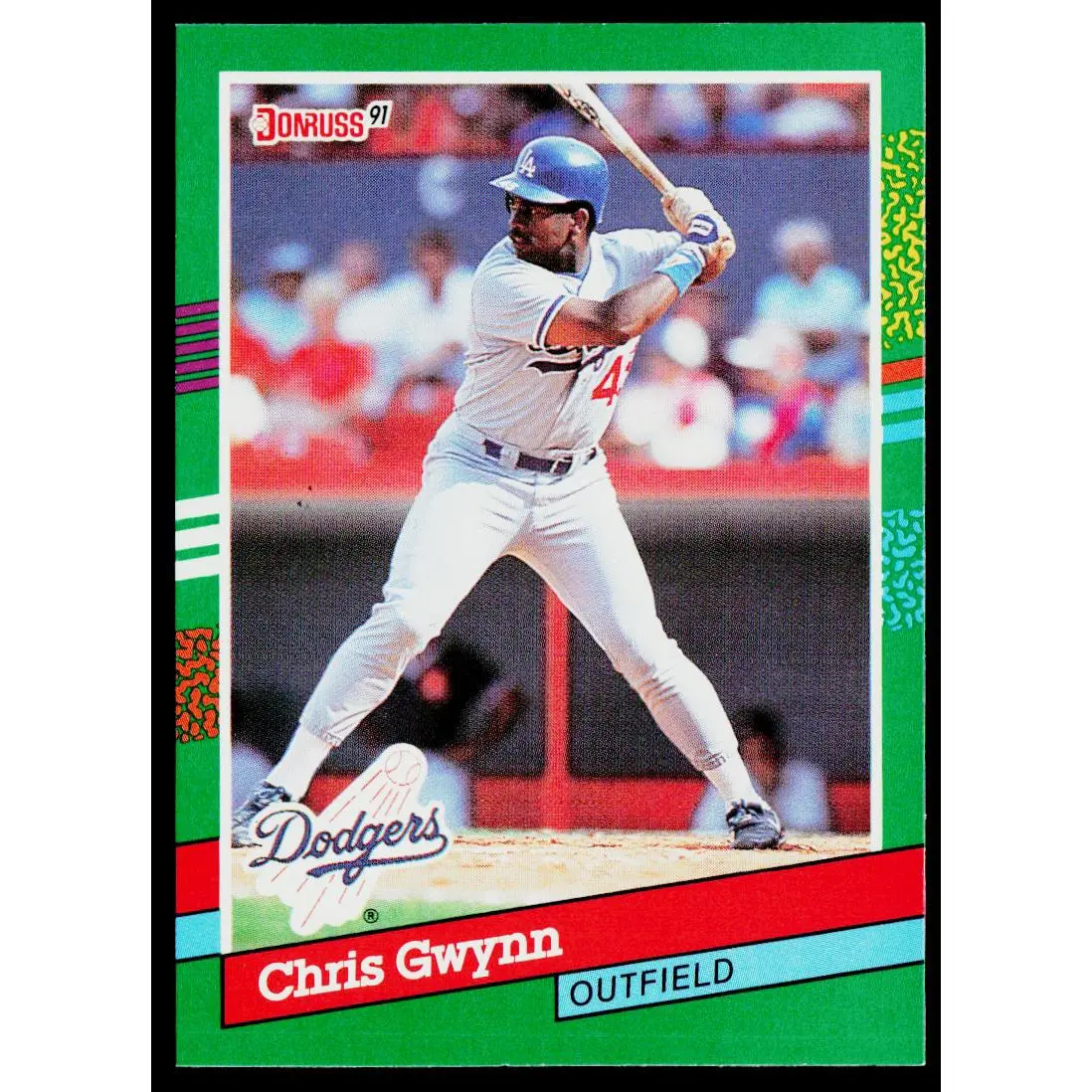 Chris Gwynn 1991 Donruss #598c Los Angeles Dodgers