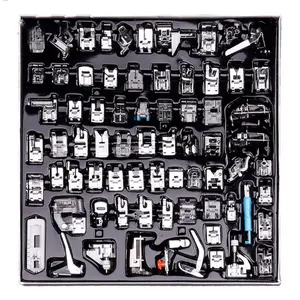 Set Of 11~48 Pieces Of Sewing Machine Presser Feet In A Box Sewing Supplies Crafts